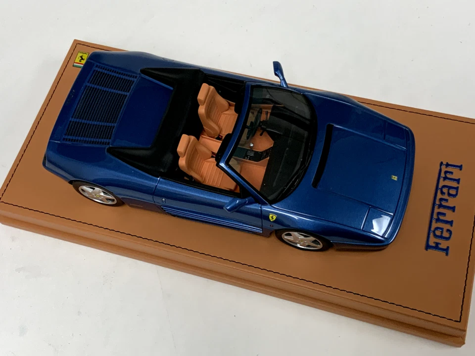 1/18 GT Spirit Ferrari 348 GTS Spider de 1993 en Tour de Francia azul AB124 Foto 2 de 4