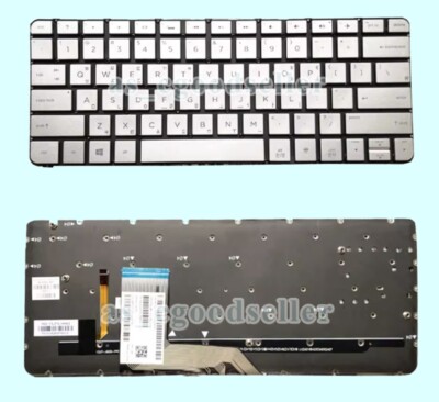 New For HP Spectre x360 13-4000 13-4100 13-4200 Keyboard Korean Silver BACKLIT