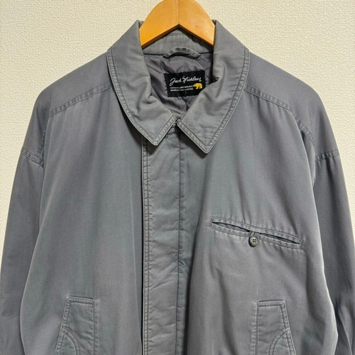 90s Jack Nicklaus Blouson Work Jacket Earth-color Casual Secondhand Gray Size L - Picture 2 of 5