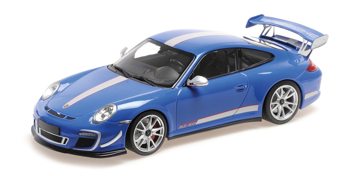 【MINICHAMPS】1/18 Porsche 911GT3RS Blue Minichamps 1:18 PORSCHE 911 GT3 RS 4.0 BLUE 2011 Diecast
