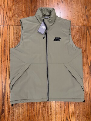 New Balance Mens Puffer Tech Vest Water/Wind Resistant NWT