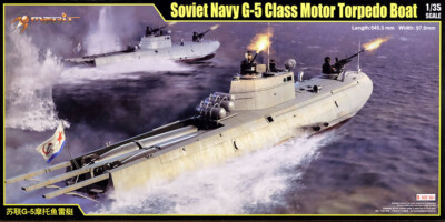 Soviet Navy G-5 Class Motor Torpedo Boat 1:35 Model Kit Basusatz Merit 63503