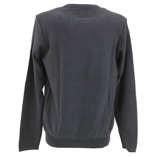 CAMEL ACTIVE Men's Sweater Knit Crewneck Blue Grey 25786 - Picture 2 of 2