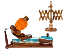 Wooden Yarn Winder for Knitting, Ball Winder, Wooden Yarn Swift - Ball Winder