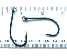 50 Matzuo MR724010 Ringed Black Fish Fishing Hooks size 4/0 with welded rings