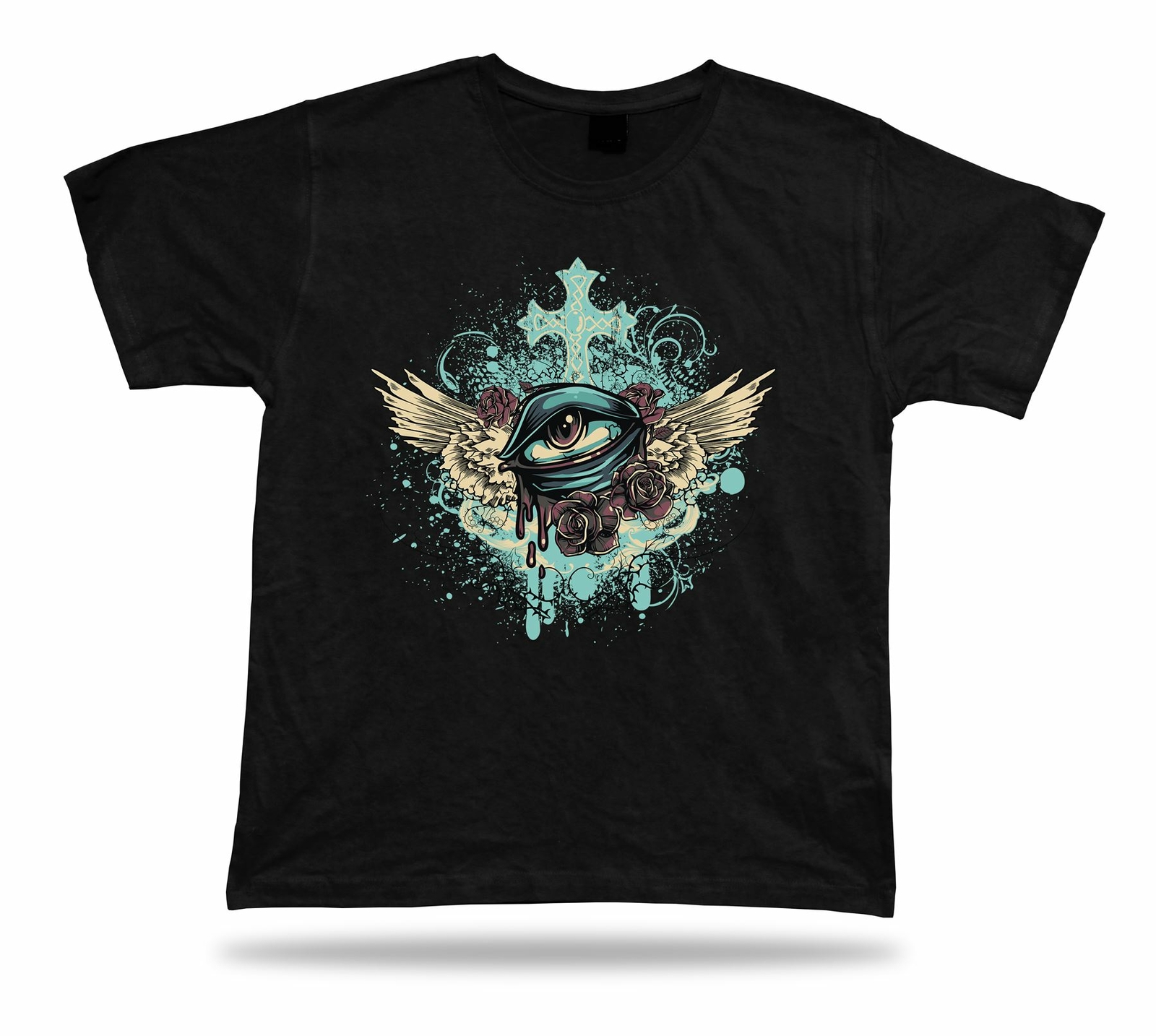 Crying sad eye Floral cool stylish modern t shirt tee idea design gift apparel