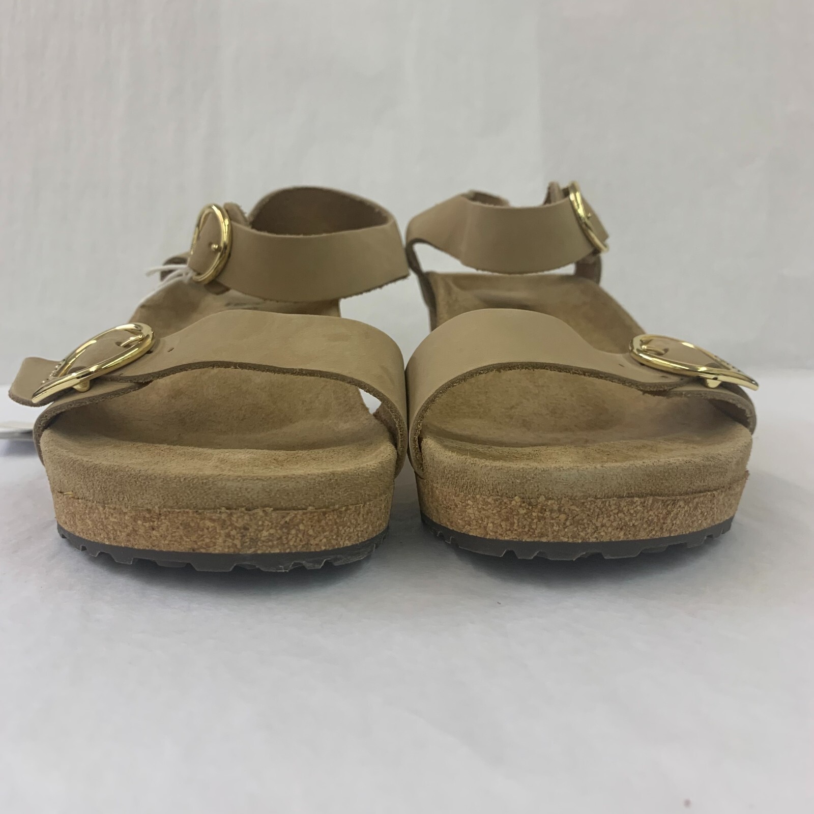 Birkenstock New w/ Box Papillio Soley Ring-Buckle Sandcastle Nubuck Leather Reg