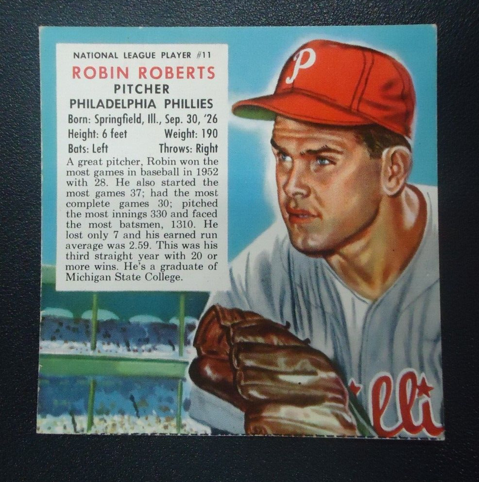 VINTAGE Robin Roberts 1953 RED MAN TOBACCO Card #NL11