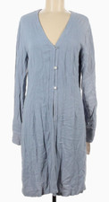 NWT Johnny Was Collection Blue Boho Rayon Duster Size M Made in USA