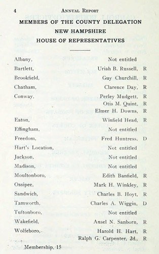 Carroll Co. NH 1937-38 Legislators Photo Poster - Ossipee, Conway, Wolfeboro - Picture 3 of 3