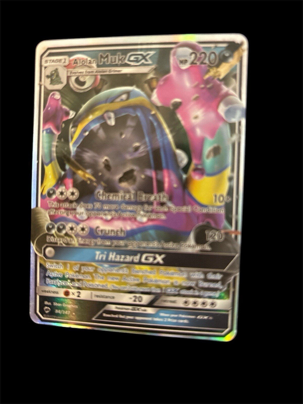 Alolan Muk GX 84/147 Sm-Burning Shadows Holo