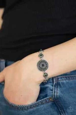 Paparazzi Jewelry Accessories - Rustic Renegade - Black Bracelet - Vintage