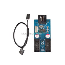 9Pin USB Header Male1 To 2Female Extension Splitter Cable 9Pin Connector Adapter