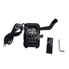 Motorcycle Rear Mirror CNC Aluminum USB Charger Mount Holder For Cell Phone GPS