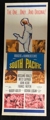 MOVIE POSTER: South Pacific Original Insert Movie Poster 1964 rerelease ...