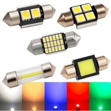 2X 10X LED 12V Festoon 31 Mm White Interior Lighting White Blue Red Cool White
