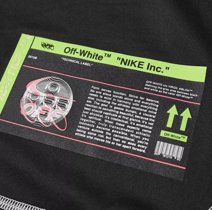 Top a maniche lunghe Off White X Nike NRG Pro Extra Small CN5528 010 Nero