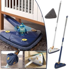 Rotatable Adjustable Cleaning Mop Triangle Mop Multipurpose Cleaning Brush TL