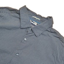 Denim  Flower Ricky Singh Shirt Mens Large Slim Fit Button Up Long Sleeve Blue