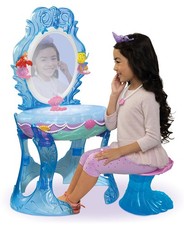 Disney Princess Ariel Vanity for Girls with 35" Height, Under the Sea