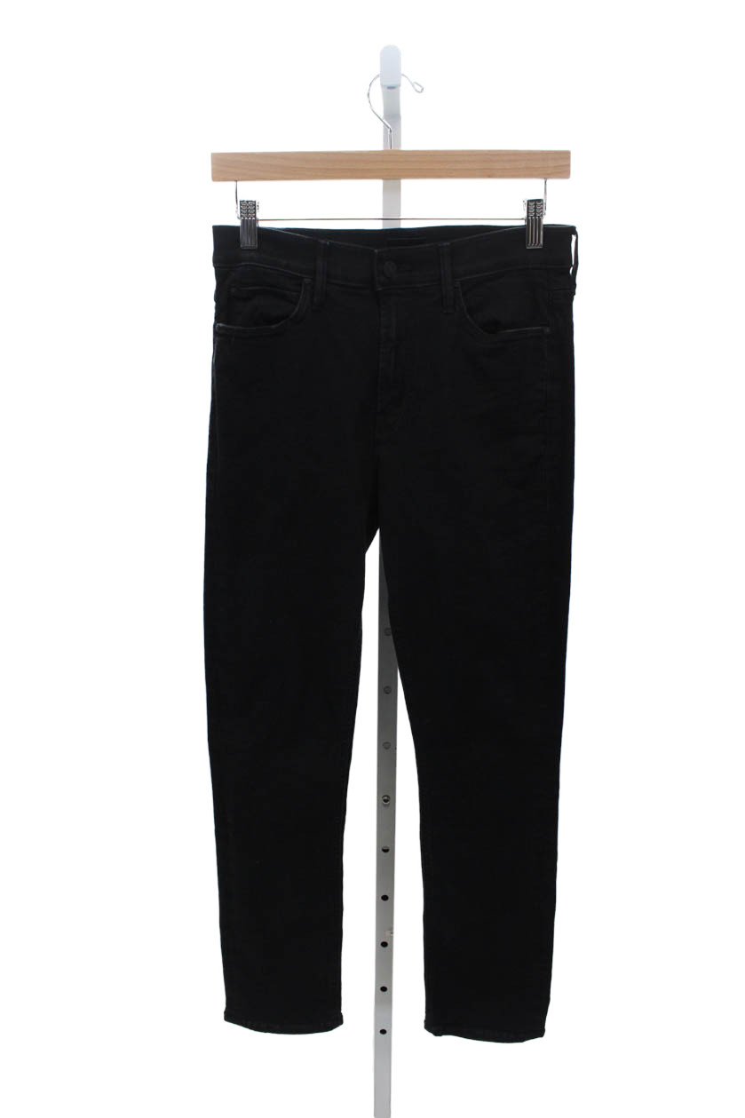 Mother Womens Skinny Black Jeans Size 27Free Shipping in US $100+ Orders | $6.95 Orders Below