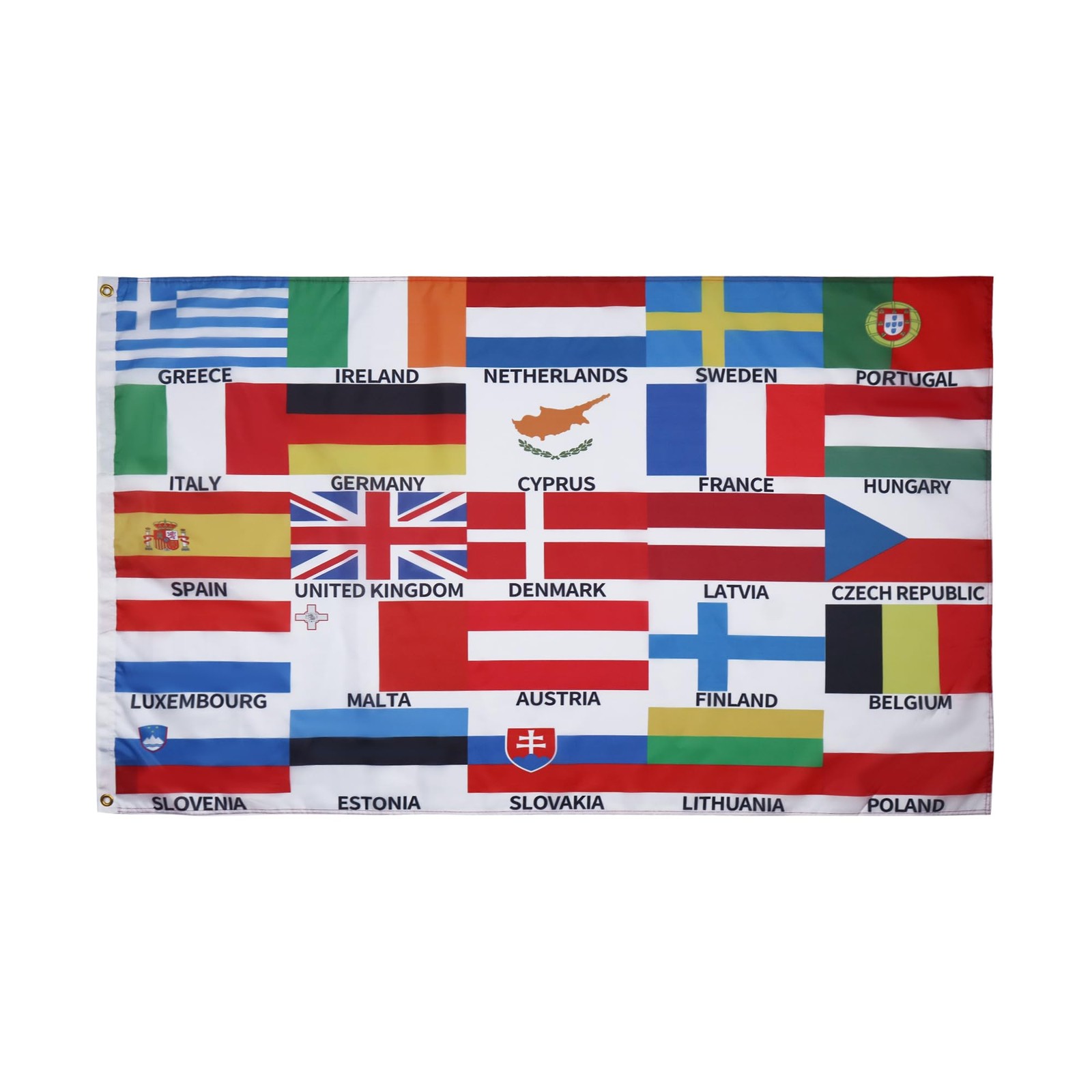 Drapeau des pays européens 150x90 cm pour décorer une fête culturelle