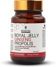 Bee and You Ginseng Tablets with Royal Jelly and Bee Propolis Natural Antioxi...
