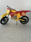 VTG Tonka Motorcycle Funrise 3835 Dirt Bike Motocross Racing Toy RED YELLOW 9"