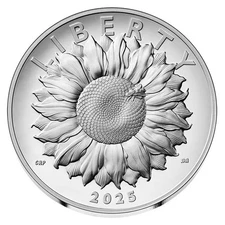 2025-P 1-oz Proof American Liberty Silver Medal Box, OGP &COA