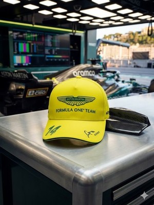 Aston Martin F1 Alonso #14 Lime Green Cap Formula One Hat NWT