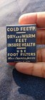 FOOT FILTER ADVERTISE.  1960S...UNSTRUCK MATCHBOOK — photo 1