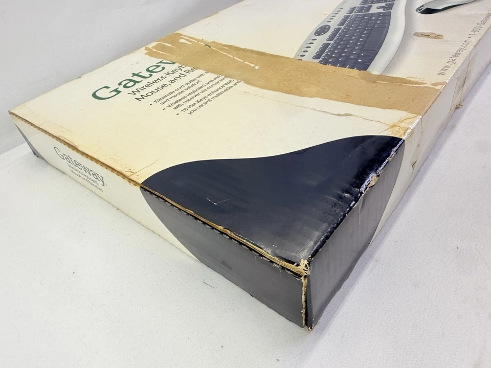 Brand New Gateway Wireless Keyboard KR-0350 USB AA Battery Y2K Old Stock NIB - Image 4 of 4