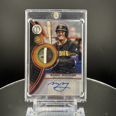 2025 Topps Tribute - Tribute to Threads Autograph Relics Manny Machado /25