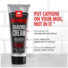 Shea Butter Caffeinated Shave Cream - Hydrating Formula 7 Oz