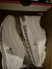 Men’s Nike Air Max 97 Triple White UK 9 - Brand New - Laces Slightly Yellowed