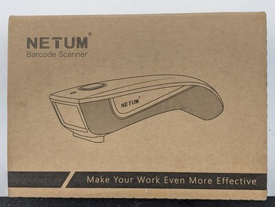 NETUM QR Code Scanner Mini Barcode Scanner - Bluetooth Compatible, Portable USB