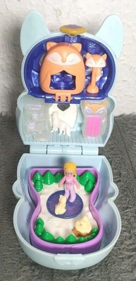 Polly Pocket Flip & Find Polarfuchs Kompaktspielzeug mit Puppe und Fuchs Figur - 100%