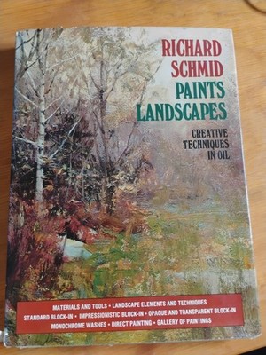 RICHARD SCHMID Paint's Landscapes Creative Techniques In Oil Signed 2nd Printing