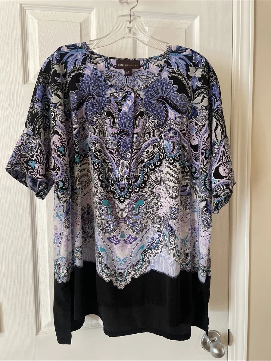 DANA BUCHMAN トップス Vintage Dana Buchman romantic silk wrap top - Beige | Garmentory