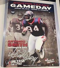 Antonio Smith 2010 Houston TEXANS vs Cowboys Program Signed CJ Stroud