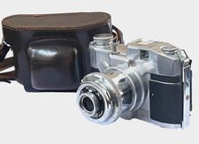 FOTOCAMERA + CUSTODIA pellicola BENCINI CMF KOROLL S 120 anni 50🇮🇹