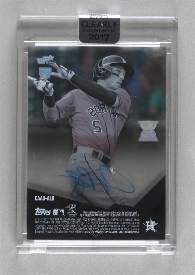 2017 Topps Clearly Authentic Auto Alex Bregman #CAAU-ALB Rookie Auto RC - Image 2 of 2