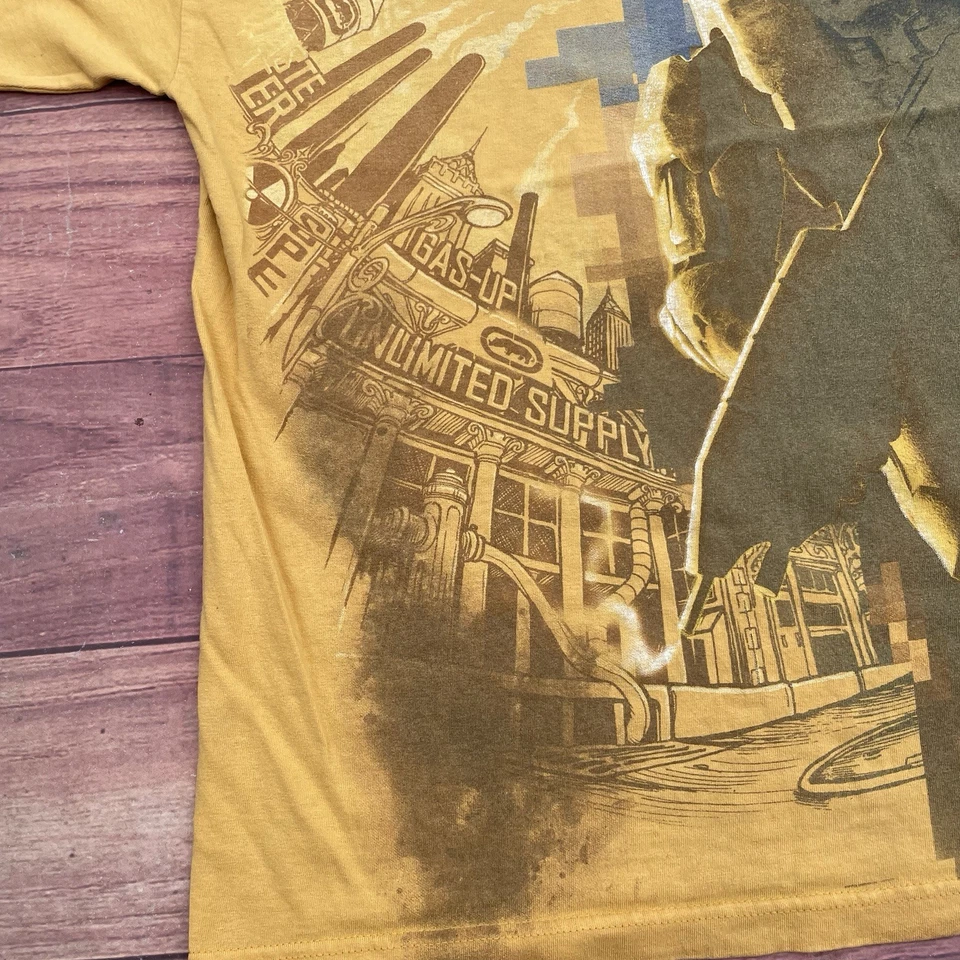 Camisa amarilla Ecko Unltd Versus Halo Xbox 360 2009 para hombre L promoción colaboración rara Y2K Foto 3 de 4