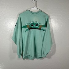 Disney Parks Star Wars Spirit Jersey The Mandalorian Grogu Seafoam Womens XS