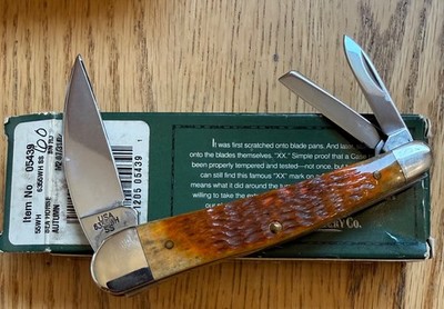 CASE SILVER SCRIPT AUTUMN SEAHORSE CLUB KNIFE NEVER USED IN BOX