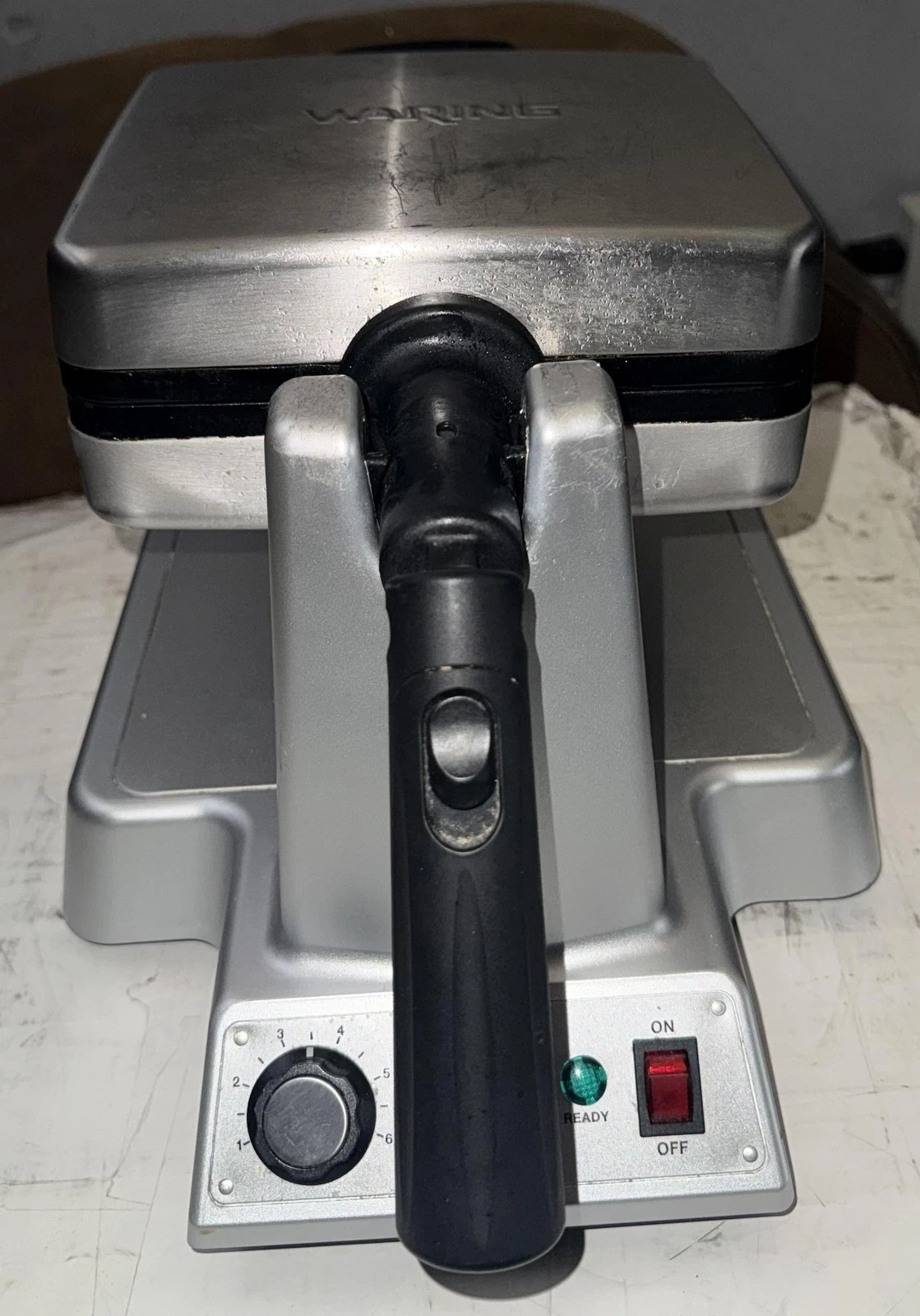 Waring Pro WMS200 Belgian Waffle Maker Rotating Professional 4 Slice Silver
Opens in a new window or