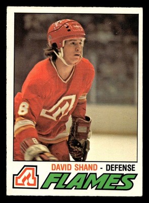 1977-78 O-Pee-Chee #355 David Shand Excellent+ RC Rookie Flames OPC ID:477415