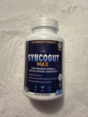 Synogut Max + Capsules, Higher Strength Pills for Gut Health (1 Pack)