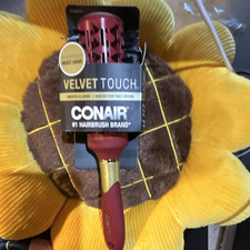 Conair Velvet Touch Vented Round Hair Brush Red Gold MPN 77330HU