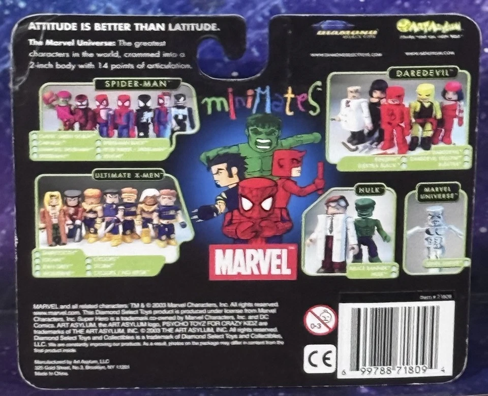 Marvel MiniMates Ultimate X-Men Wolverine & Sabretooth 2-Pack Art Asylum NEW - Image 2 of 2